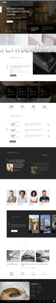 Mẫu website thiết kế nội thất – adsett home 1
