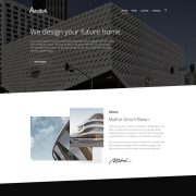 Mẫu website thiết kế nội thất - arsitek home 1