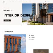 Mẫu website thiết kế nội thất - hellix home 5