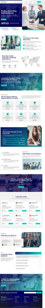 Mẫu website thông tin tuyển dụng – Rekrutmen