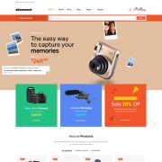 Mẫu website thương mại điện tử - ekommart home 6