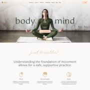 Mẫu website trung tâm yoga - ativo home 1