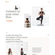 Mẫu website trung tâm yoga - ativo home 2