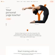 Mẫu website trung tâm yoga - ativo home 3
