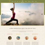 Mẫu website trung tâm yoga - kriya home