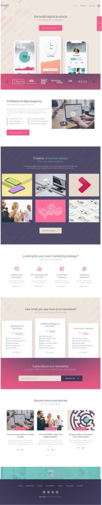 Template website dịch vụ quảng cáo – Kratz 2