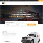 Template website dịch vụ vận tải - GO Courier