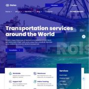 Template website dịch vụ vận tải - Rolso