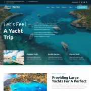 Template website dịch vụ du thuyền - Navine