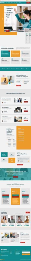 Mẫu website giới thiệu gia sư – Ghuru