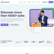 Template website thông tin tuyển dụng - Hirework