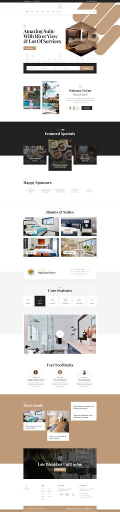 Template website dịch vụ khách sạn – KingHo