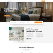 Template website dịch vụ khách sạn - Ophelia