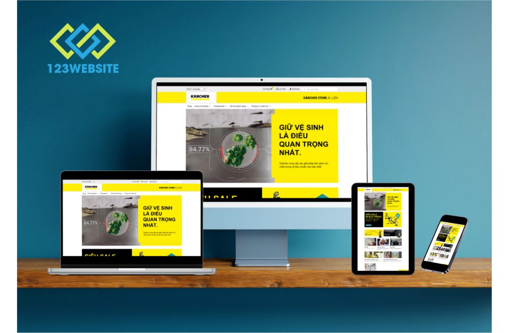 Dự án website Karcher Store Ái Liên