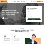 Mẫu website bảo hiểm - surency home 3