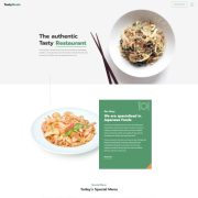 Mẫu website dịch vụ nhà hàng - Tasty