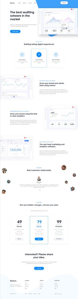 Mẫu website giới thiệu công ty – nanum home 2
