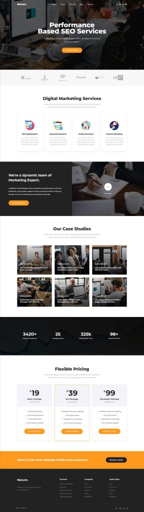 Mẫu website giới thiệu công ty – nanum home 5