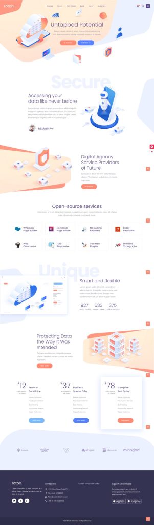 Mẫu website landing page – foton home 2