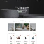 Mẫu website bán hàng thủ công mỹ nghệ - Ceramiza