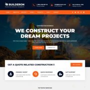 Mẫu website dịch vụ cơ khí - Builderon