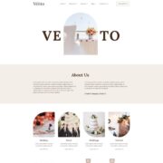 Mẫu website dịch vụ tiệc cưới - Vento