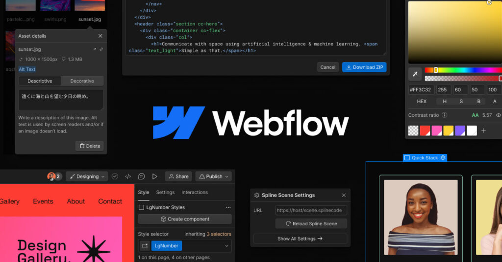 Phần mềm thiết kế website miễn phí Webflow