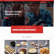 Mẫu website dịch vụ nhà hàng - Kimchi