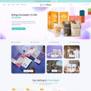 Mẫu website thiết kế in ấn - Printstore 2