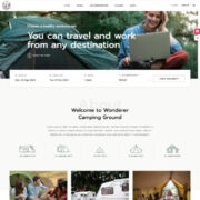 Mẫu websit du lịch - Camping Kamperen