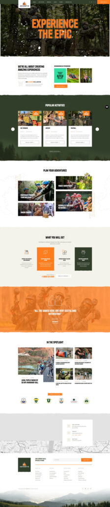 Mẫu website dịch vụ du lịch – Adventis