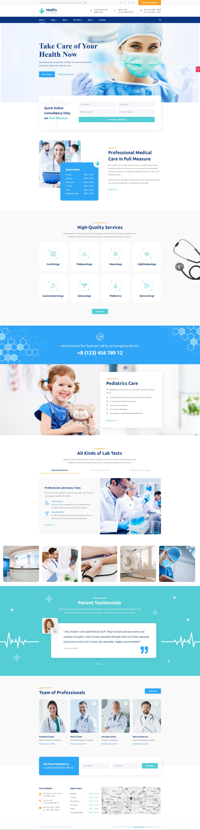 Mẫu website y tế - Hospital 2