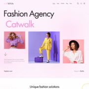 Mẫu website dịch vụ thời trang - Catwalk