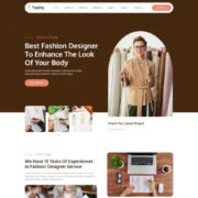 Mẫu website dịch vụ thời trang - Fashly