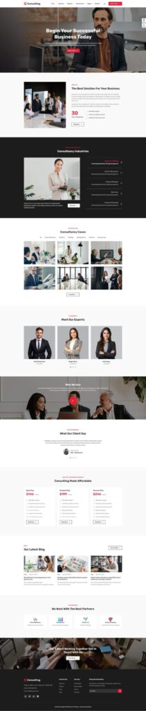Mẫu website dịch vụ công ty – Coaching