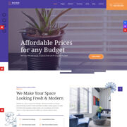 Mẫu website nội thất, rèm cửa - Fauxis