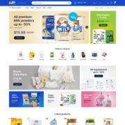 Mẫu website mẹ và bé - Babycare 2
