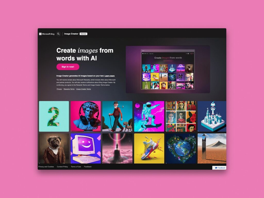 Bing Imange Creator là công cụ tạo ảnh AI miễn phí của Microsoft 