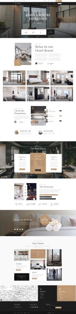 Mẫu website khách sạn – Hotel Booking