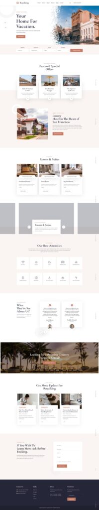 Mẫu website khách sạn – Royalking