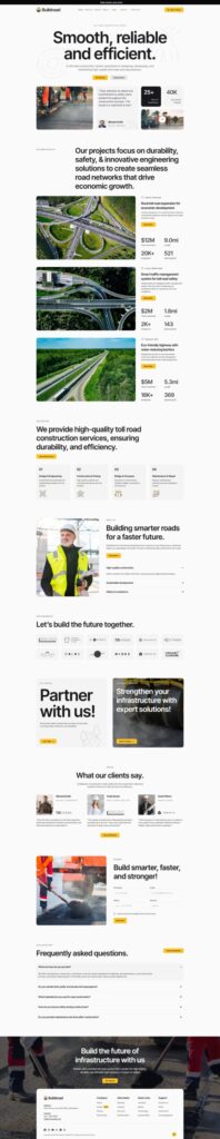 Mẫu website giới thiệu công ty – Buildroad