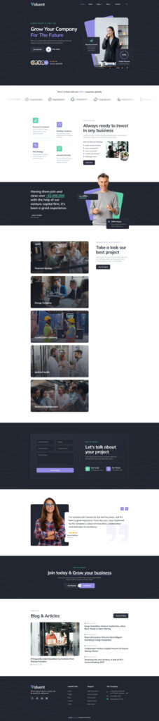 Mẫu website giới thiệu công ty – Valuent