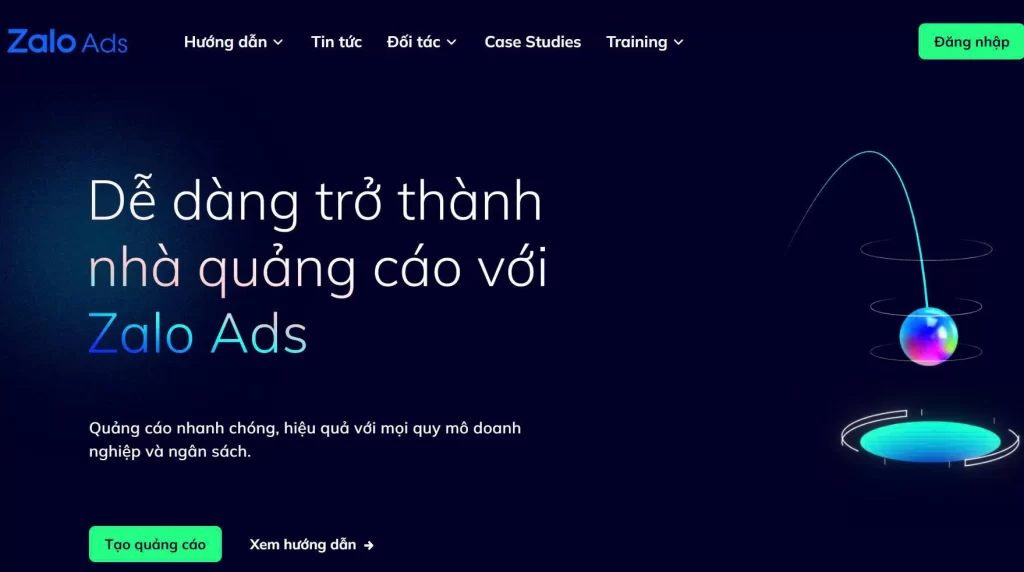 Tạo tài khoản và truy cập Zalo Ads