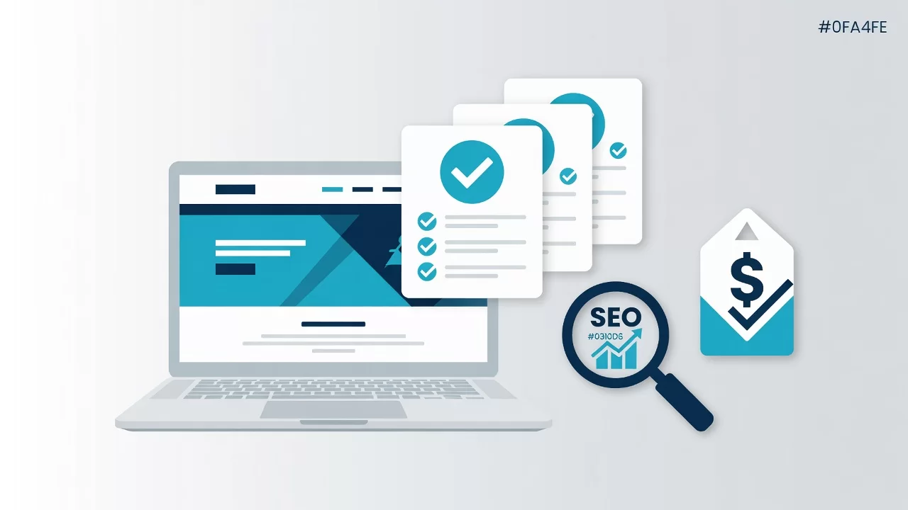 Các hạng mục trong gói thiết kế website: giao diện, SEO, vận hành