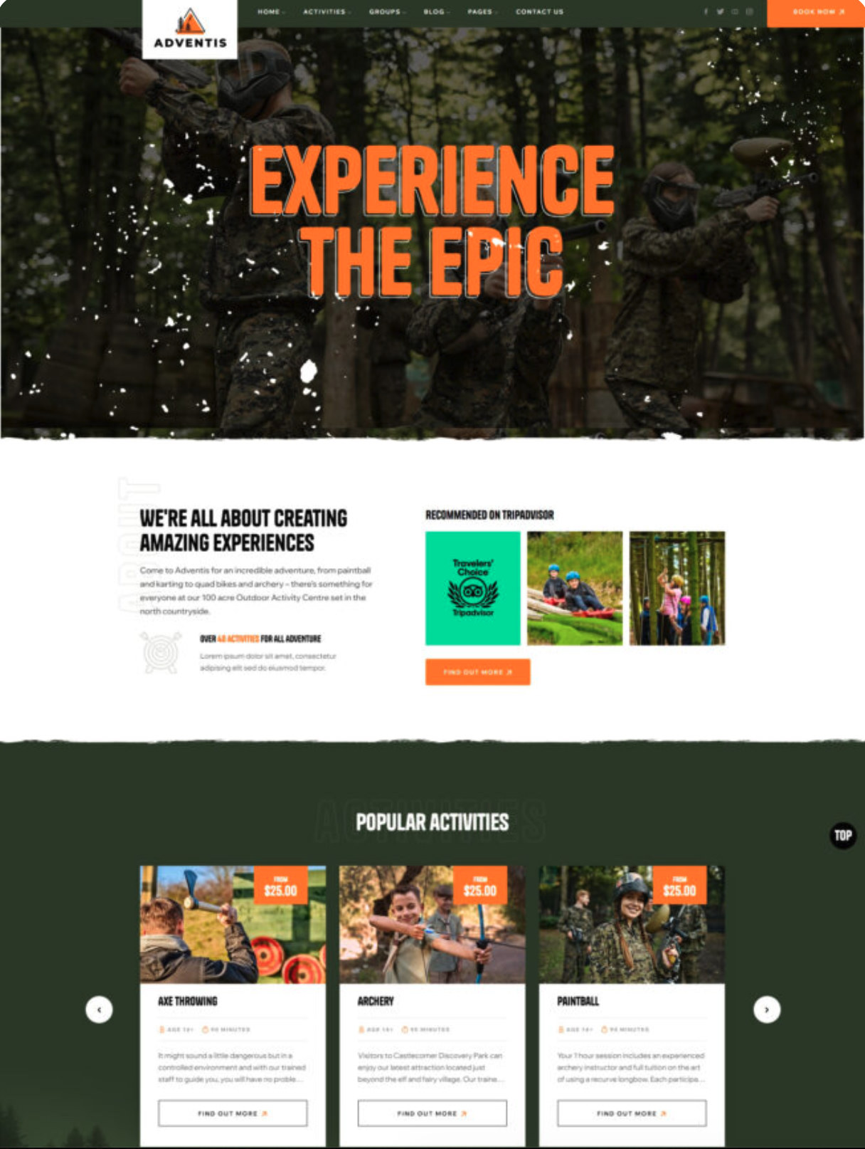Mẫu website du lịch