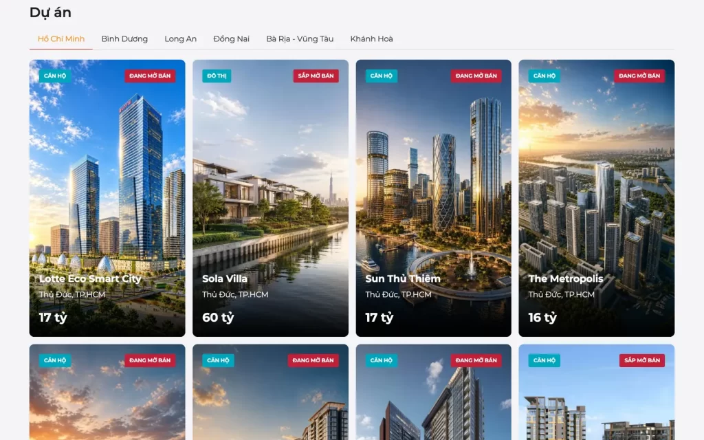 Website AKA REAL - Trang chủ