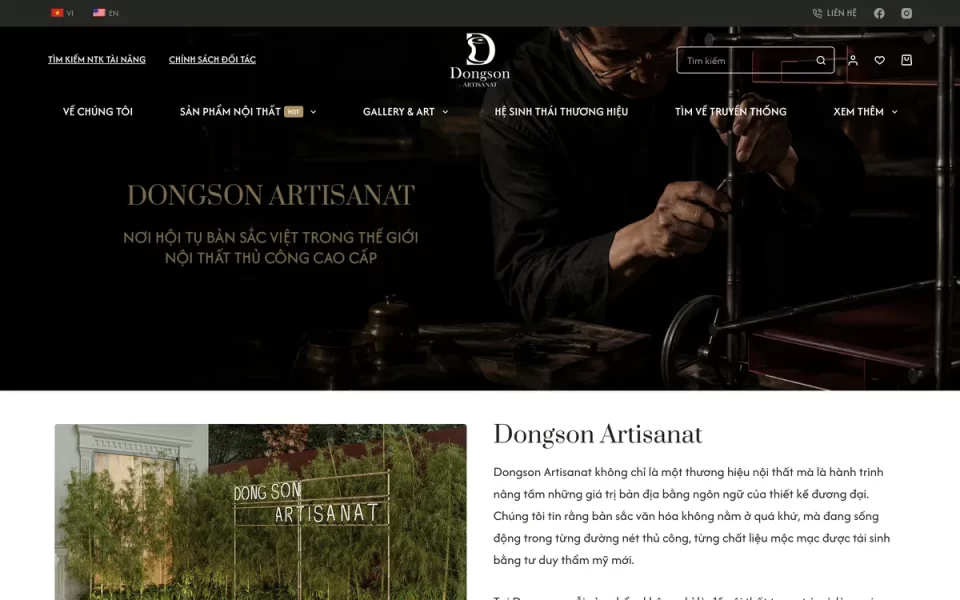 Website Dongson Artisanat