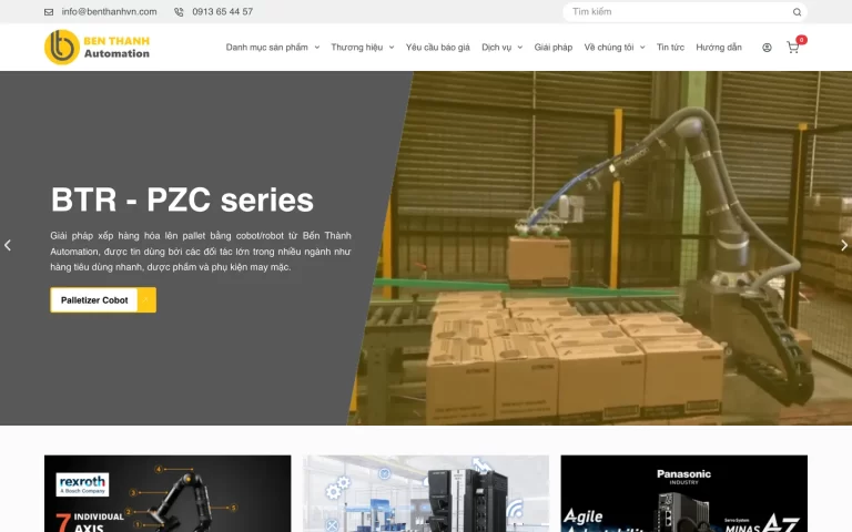 Website Bến Thành Automation