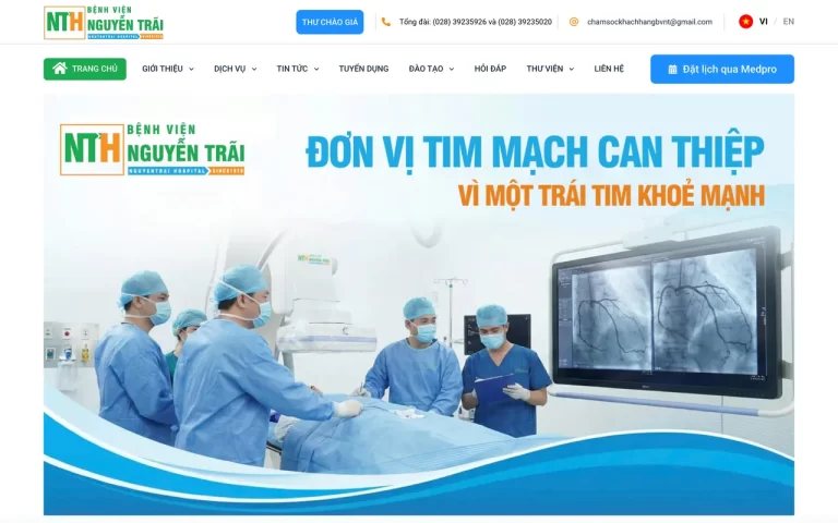 Website Bệnh viện Nguyễn Trãi