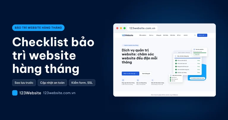 Monthly website maintenance: what one session covers, and in what order